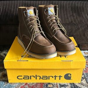 Carhartt Men's Waterproof Dark Brown Lace-Up Boots